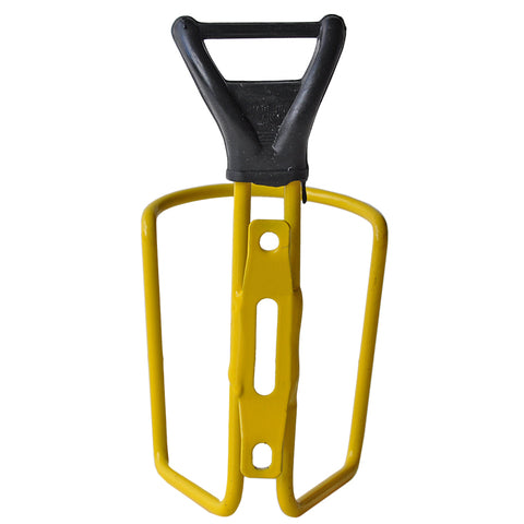 Yellow TA Specialites Aluminium Bicycle Bottle Cage