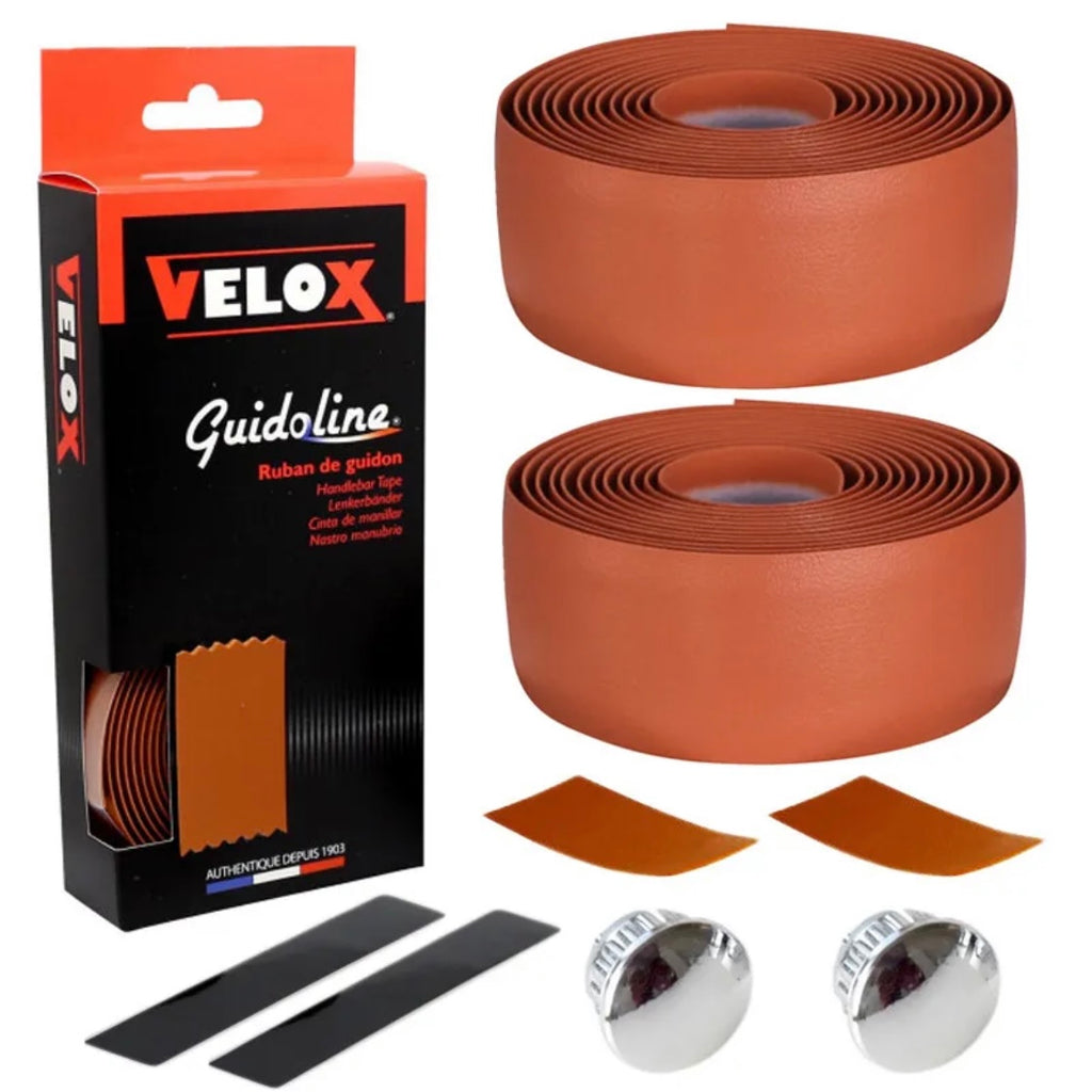 Velox Caramel Classic Smooth Bicycle Handlebar Tape