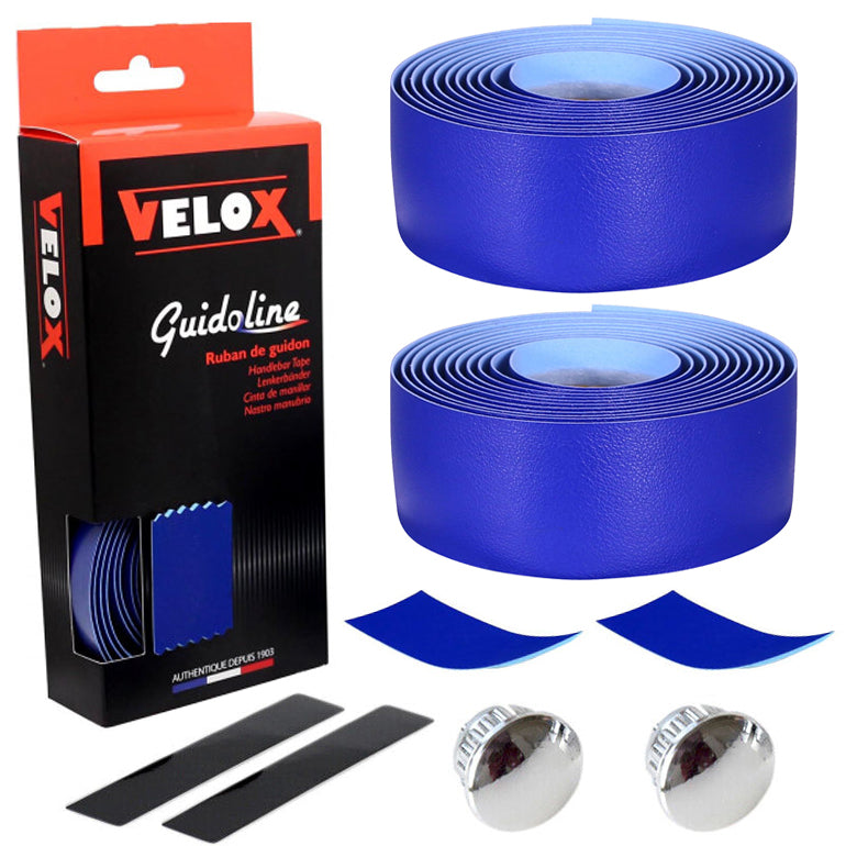 Velox Blue Classic Smooth Bicycle Handlebar Tape