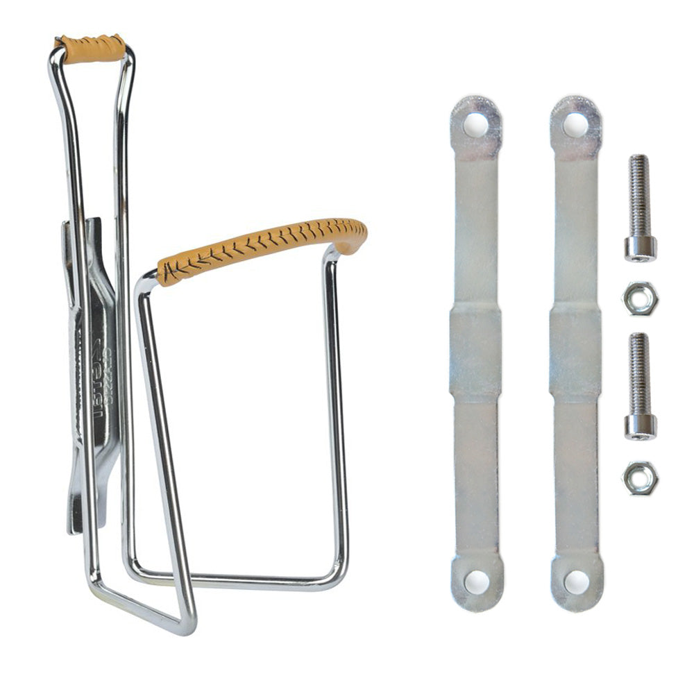 Zefal Classic Chrome Steel Bottle Cage & Clamps