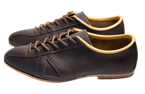 Classic Brown Leather Cycling Shoe