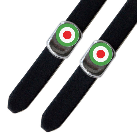 Italian Target Toe Clip Strap Buttons