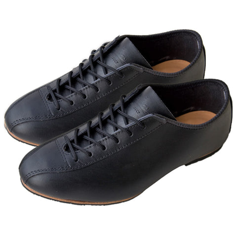 Heritage Black Leather Cycling Shoe