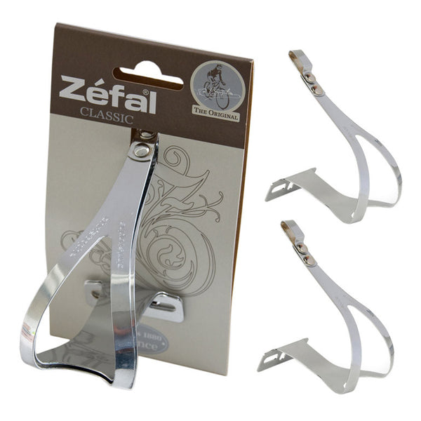 Lot de 2 cale-pieds Zéfal Christophe métal Toe-clips - Look