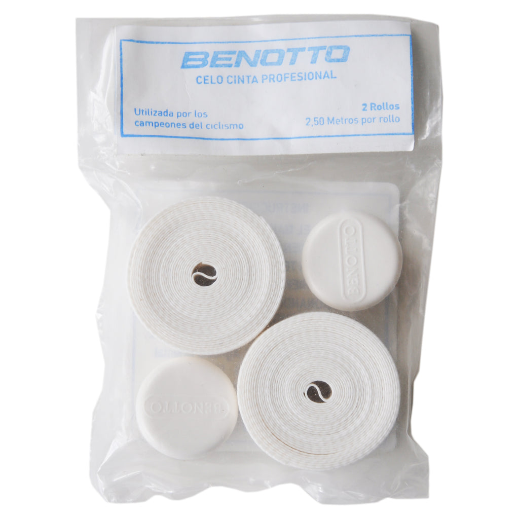White Benotto Textured Handlebar Tape