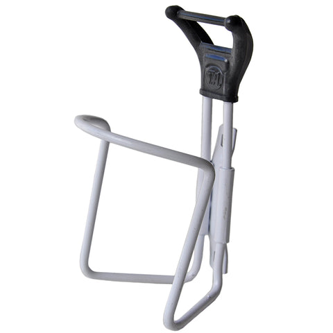 White TA Specialites Aluminium Bicycle Bottle Cage