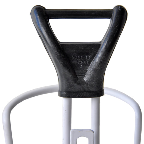 White TA Specialites Aluminium Bicycle Bottle Cage