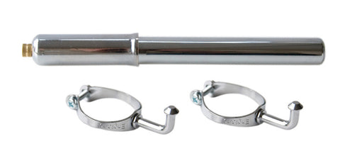 9" Chrome Steel, Bicycle Hand Pump & Chrome Pegs