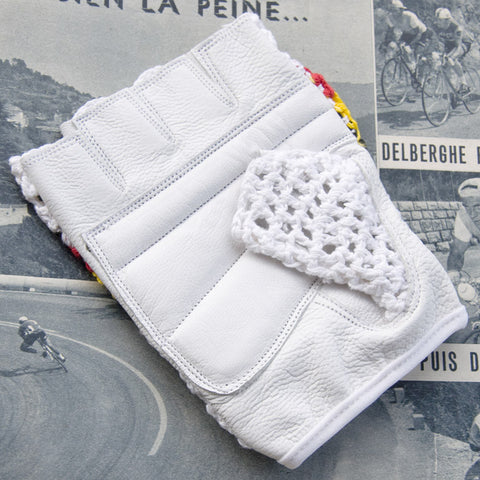 Belgium Champion Leather Cycling Gloves