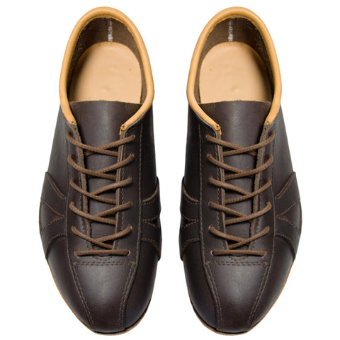 Classic Brown Leather Cycling Shoe