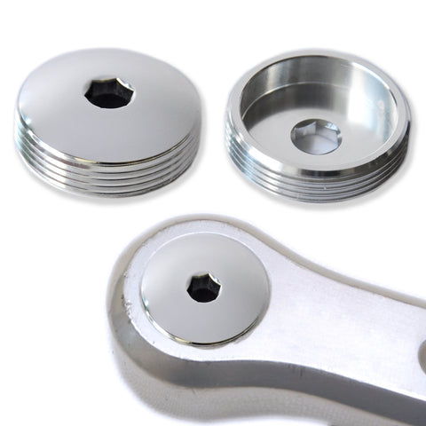 Polished Aluminium Crank Arm Dust Caps