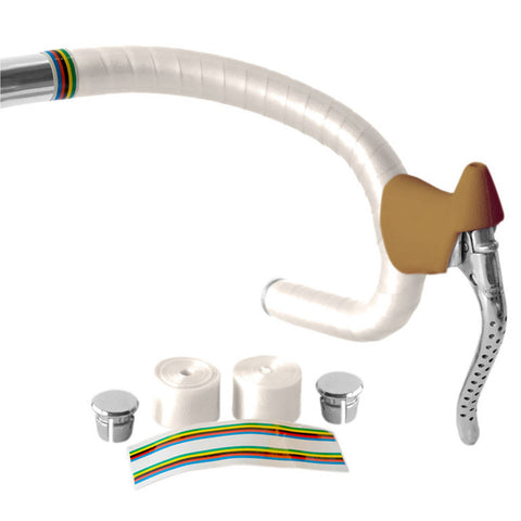 Pearl White Shiny Bicycle Handlebar Tape