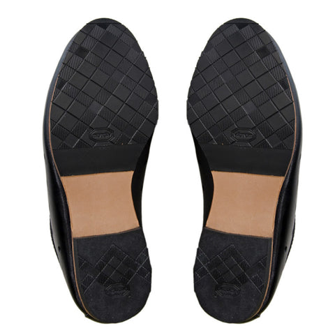 Heritage Black Leather Cycling Shoe
