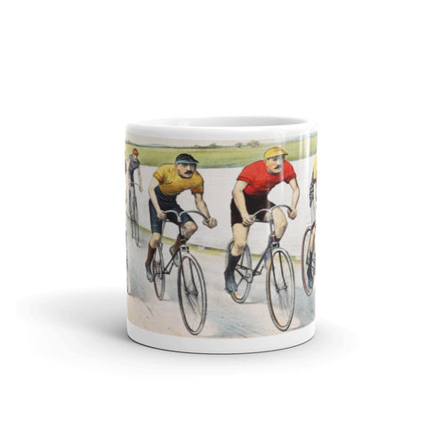 19th Century Cycle Race Mug