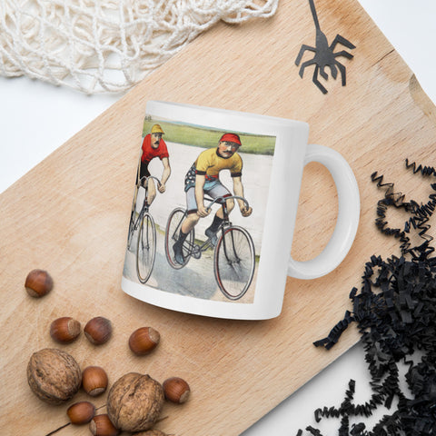 19th Century Cycle Race Mug