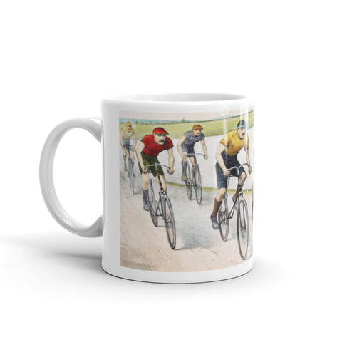 19th Century Cycle Race Mug