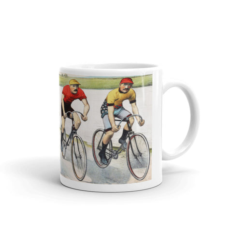 19th Century Cycle Race Mug